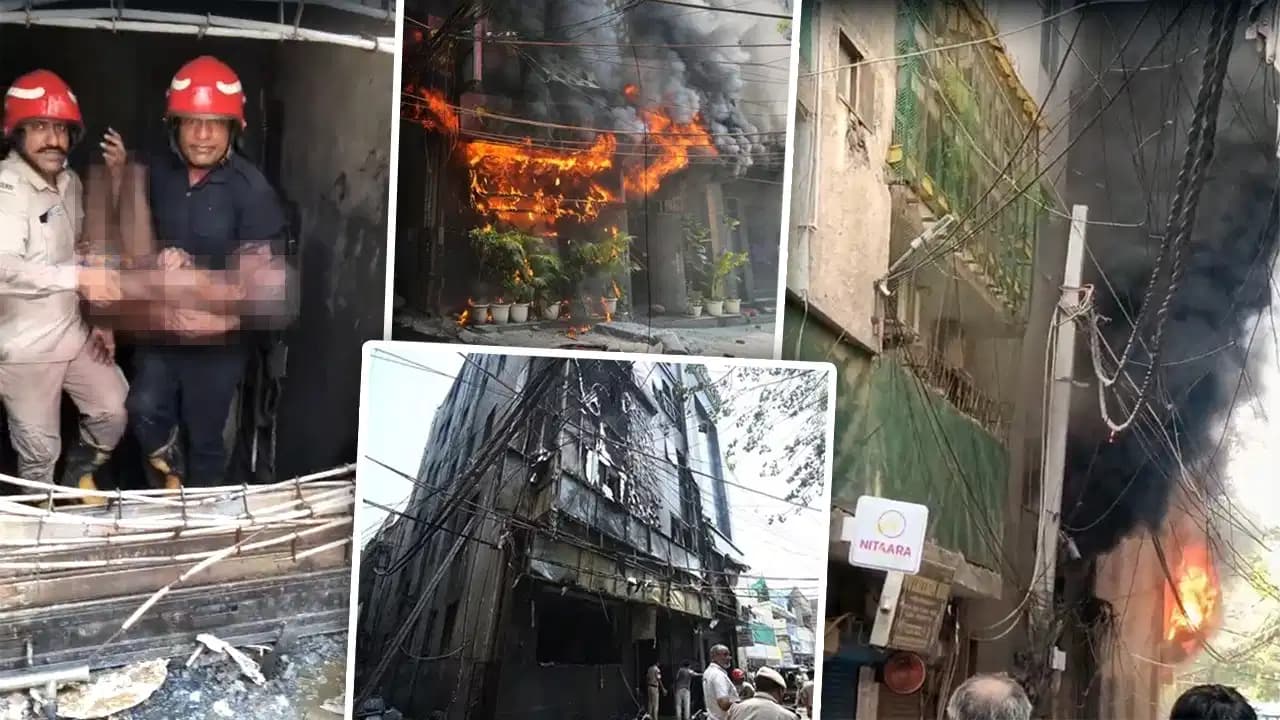  मालवीय नगर के हौजरानी स्थित लेमन ग्रीन रेस्टोरेंट में लगी भीषण आग में 21 लोगों की मौत ,कई घायल 