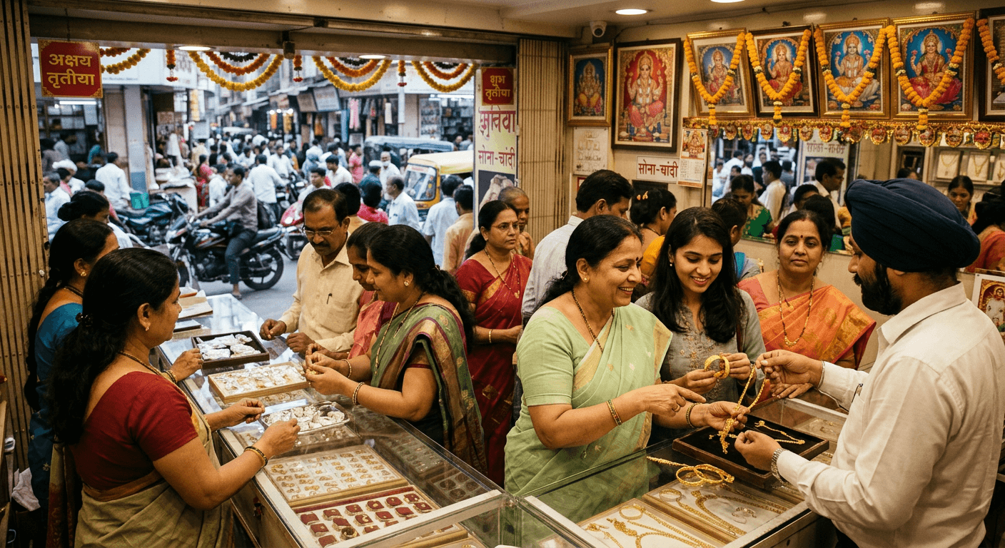 अक्षय तृतीया पर बाजार में रौनक, सोने-चांदी की बिक्री तेज