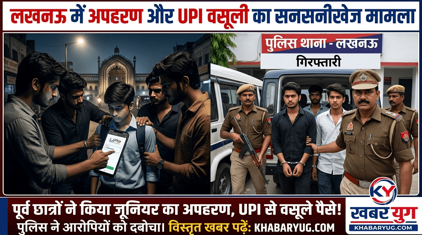 लखनऊ में पूर्व छात्रों द्वारा अपहरण और UPI वसूली का मामला