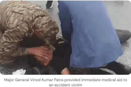 "नो पल्स, नो ब्रीथ..." सेना के मेजर जनरल ने CPR देकर सड़क हादसे के शिकार व्यक्ति की बचाई जान